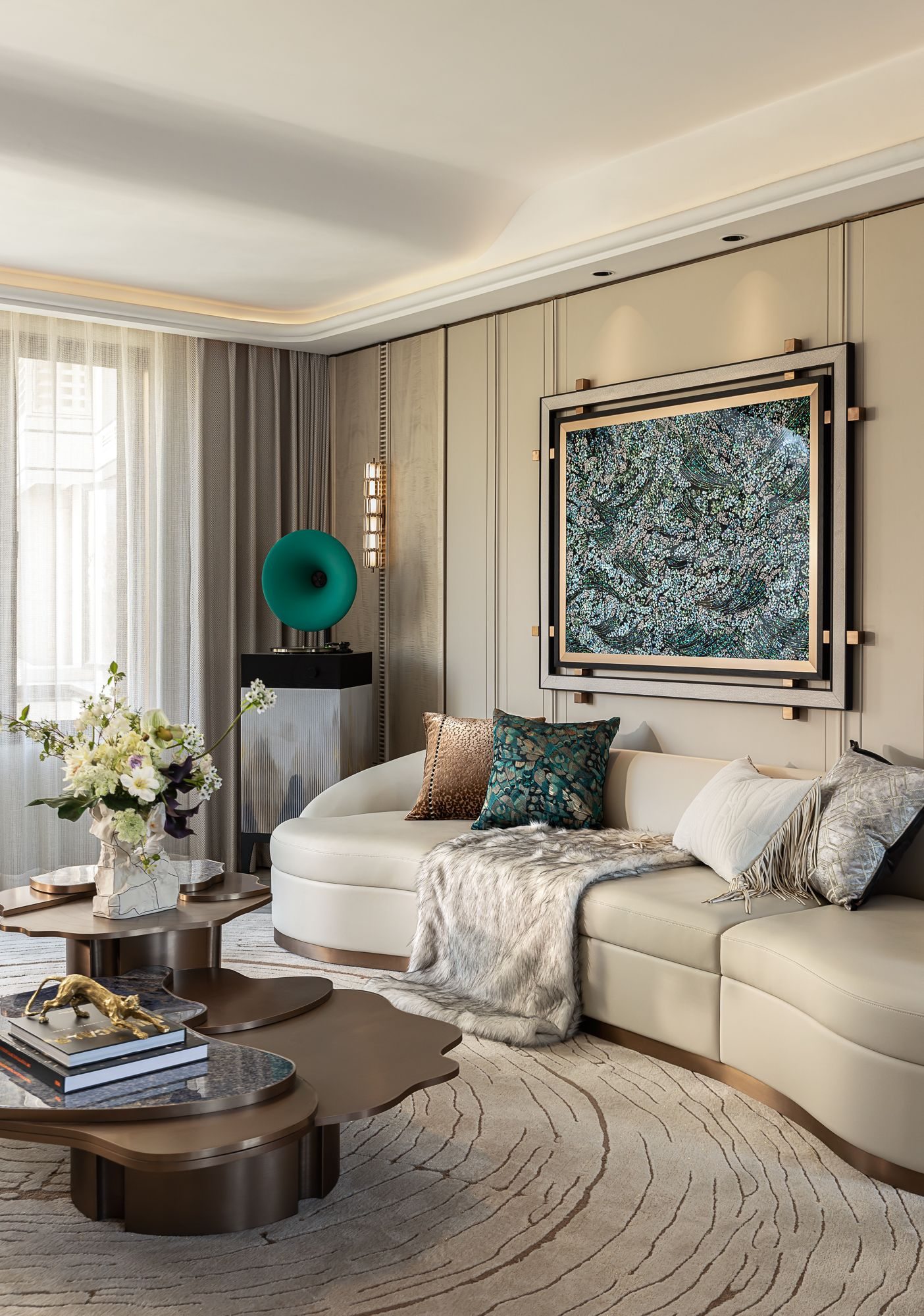 Cream Light Luxury Apartment Whole Home Light Luxury