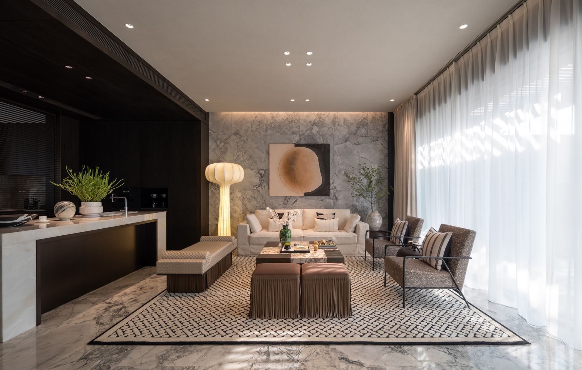 Dark Urban Villa Interior Villa Dark Luxury