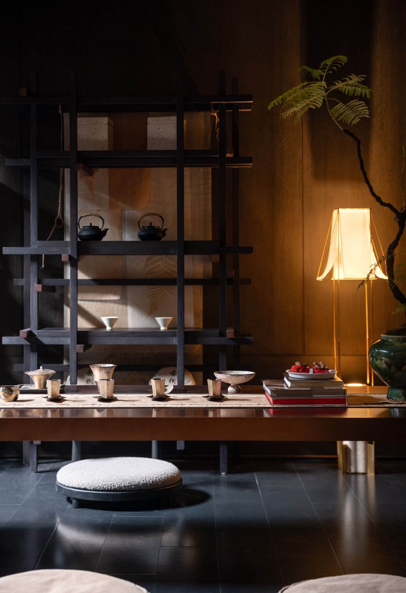 Dark Urban Villa Interior view 18
