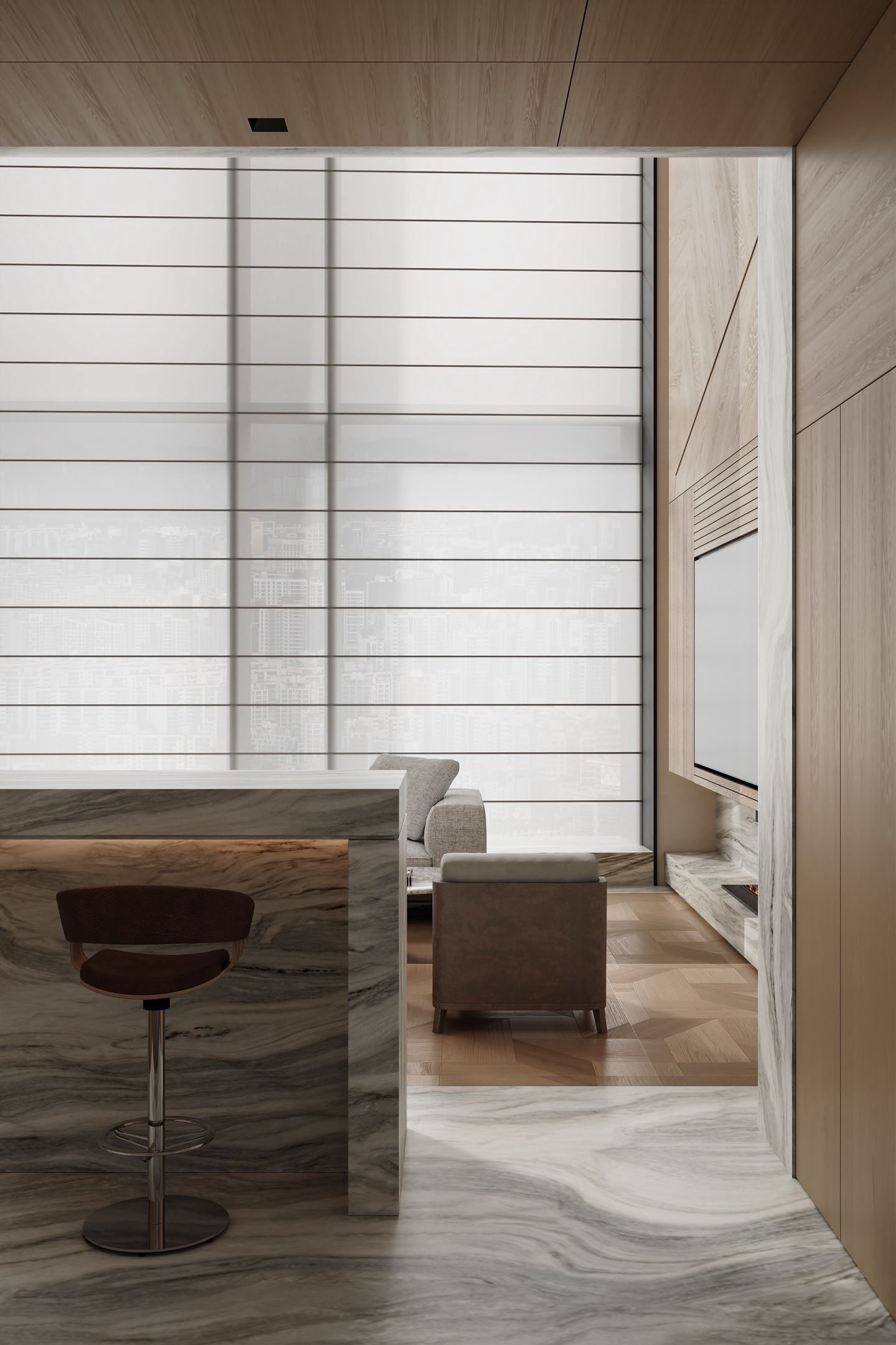 Double-Height Wood Villa view 5
