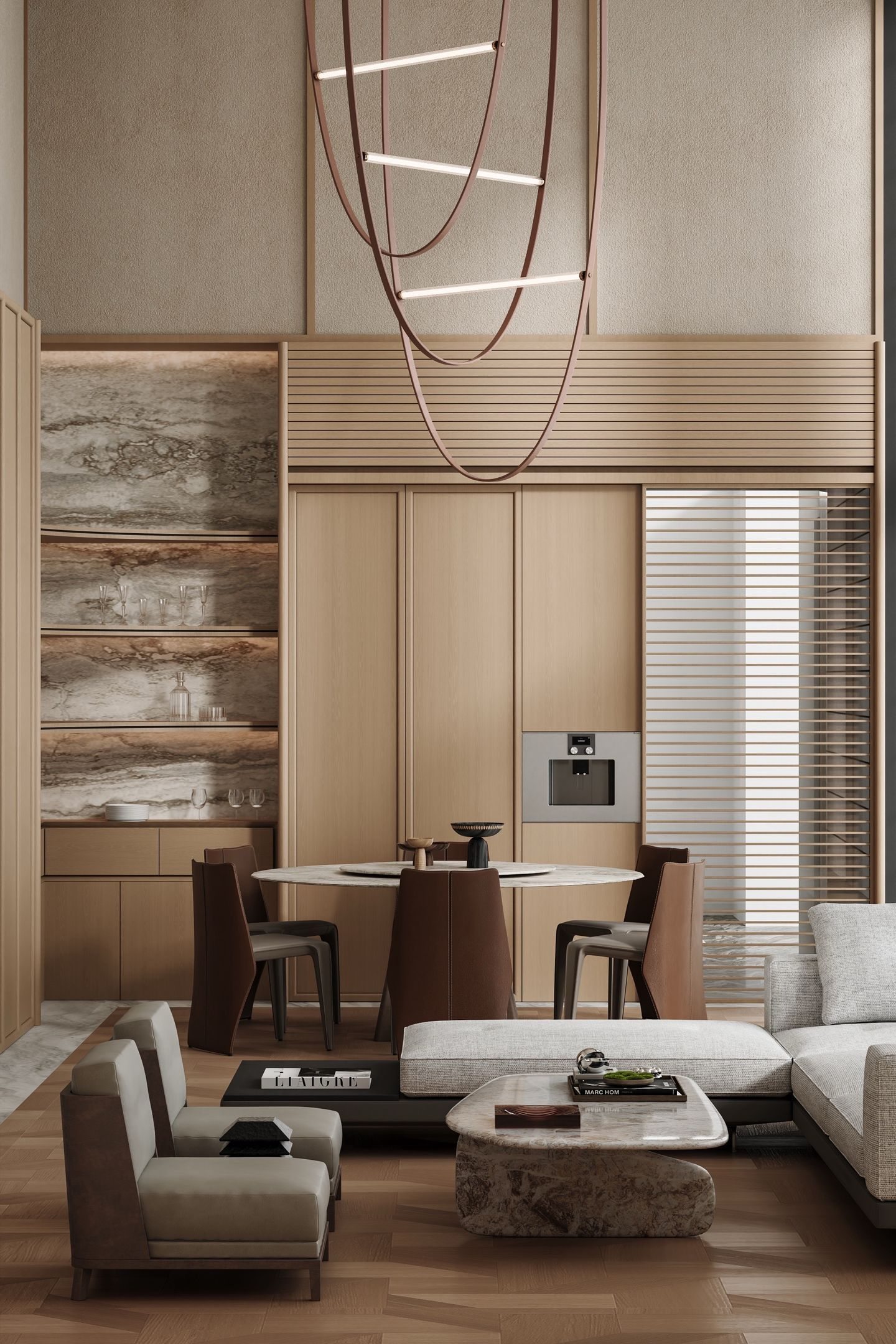 Double-Height Wood Villa view 8