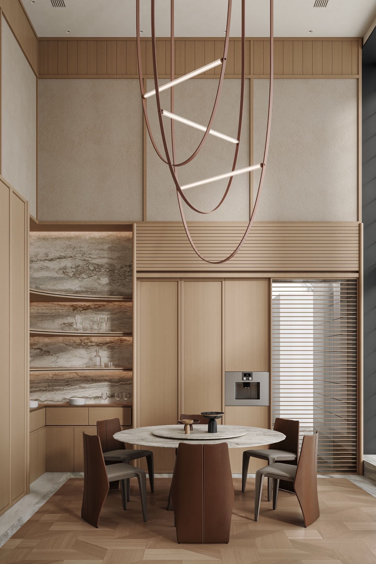 Double-Height Wood Villa view 9
