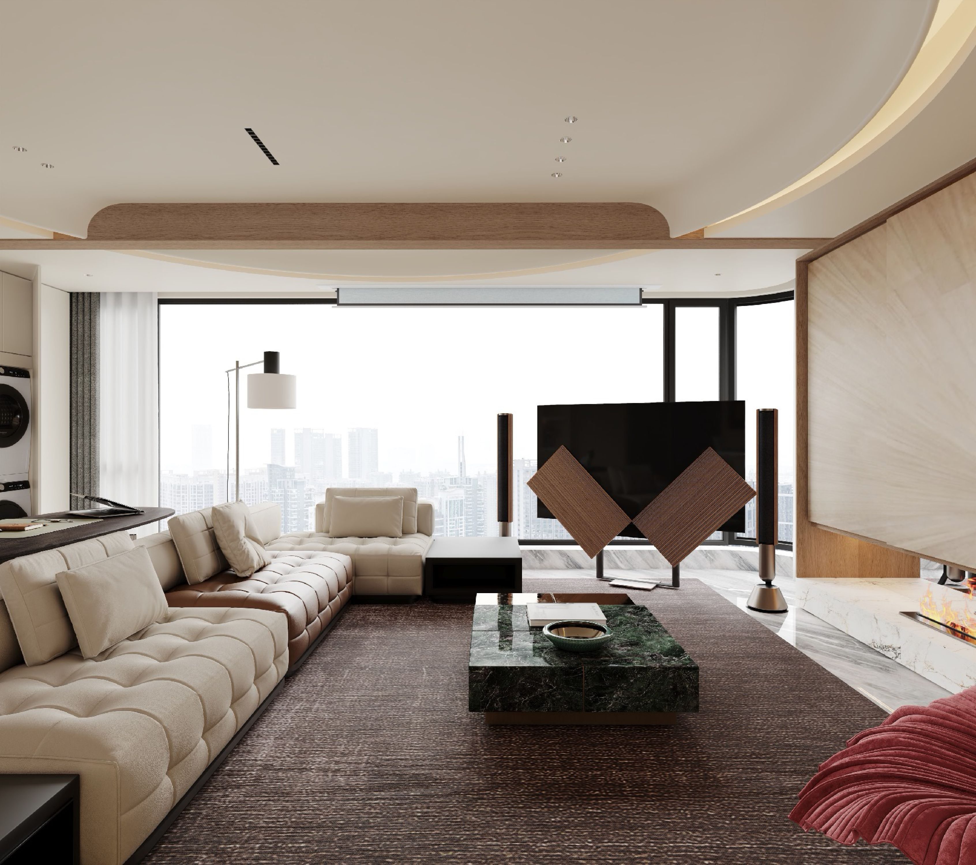 Marble Light Luxury Open Plan view 17
