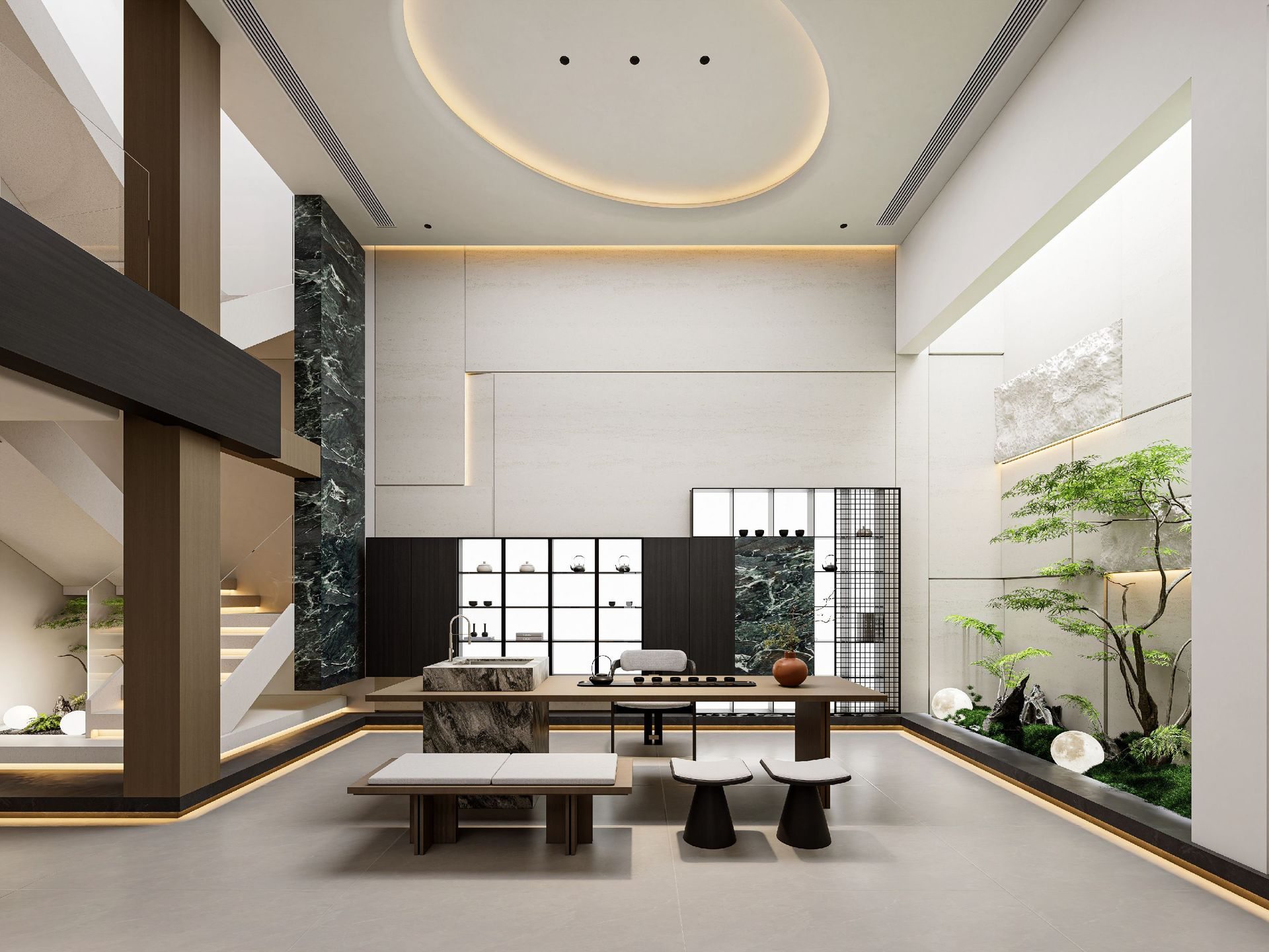 Modern Italian Open Plan Living Room Modern Italian