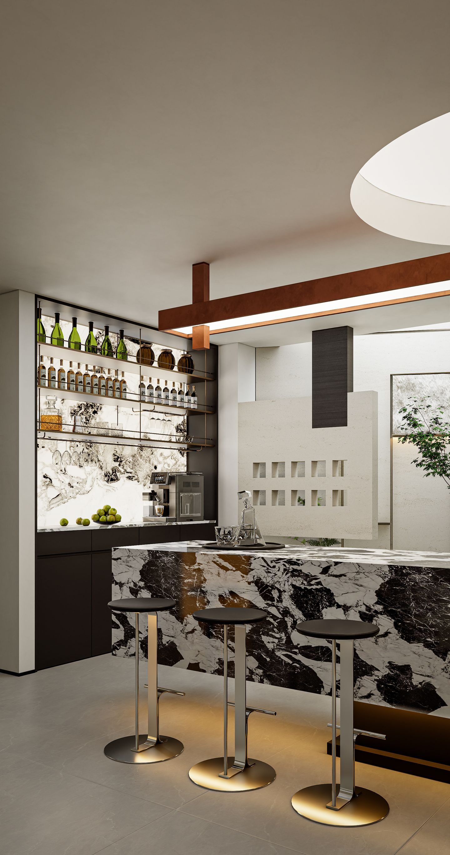 Modern Italian Open Plan view 7