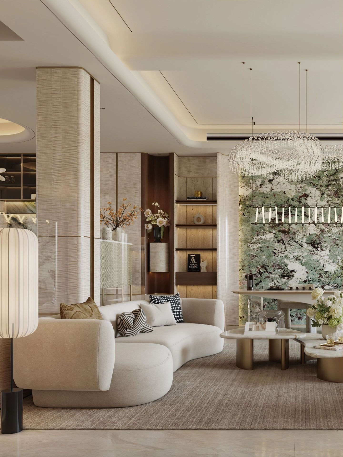 Soft Luxury Living and Dining view 5