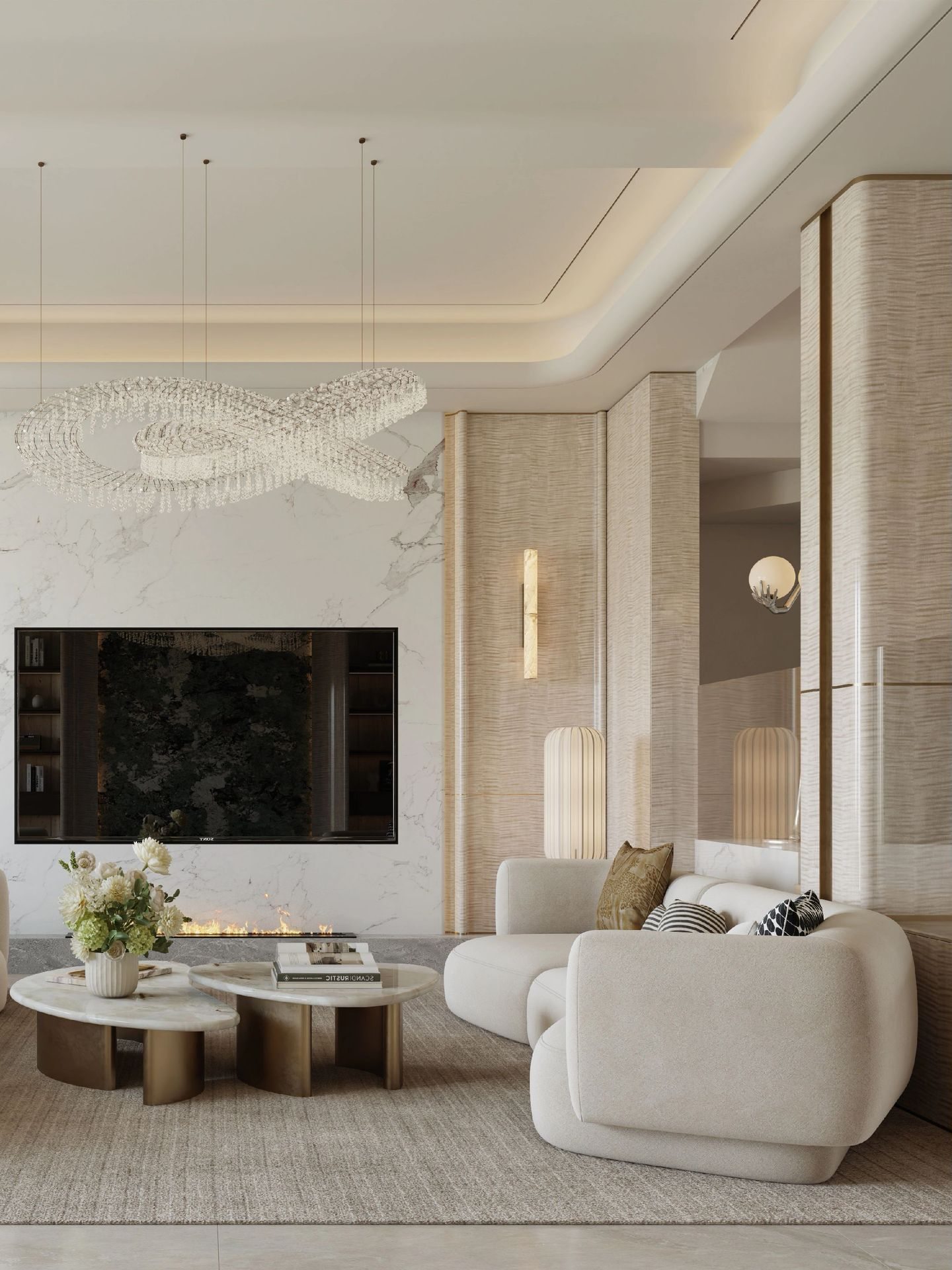 Soft Luxury Living and Dining view 6