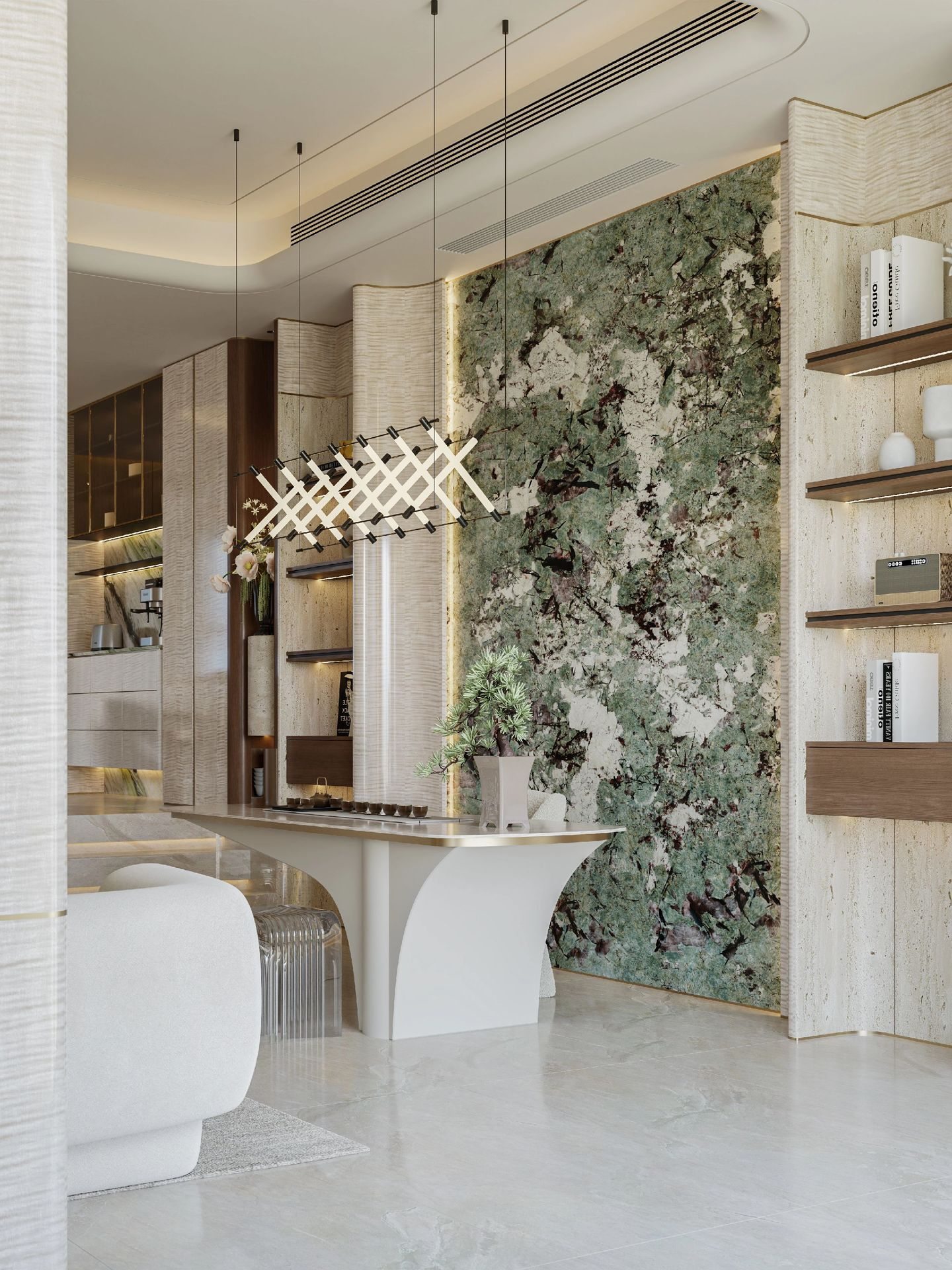 Soft Luxury Living and Dining view 7