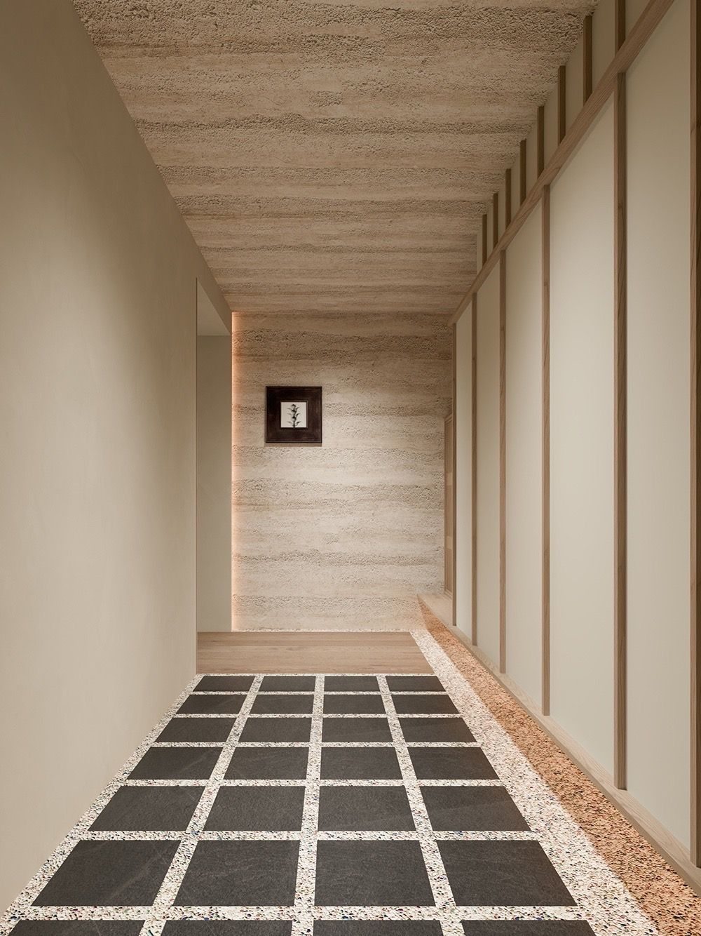 Warm Wood Apartment Interior view 15